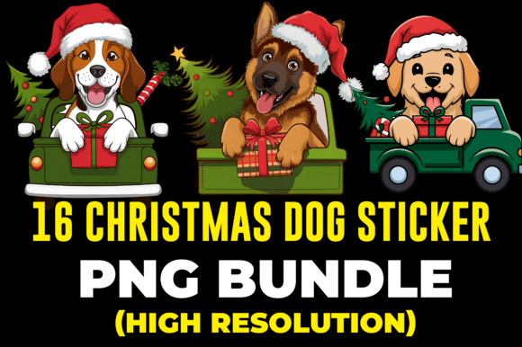 Christmas Stricker for 16 Dog Style