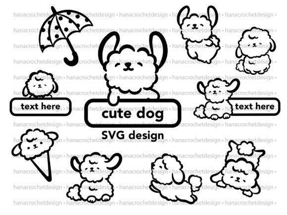 Cute Puppy SVG Design