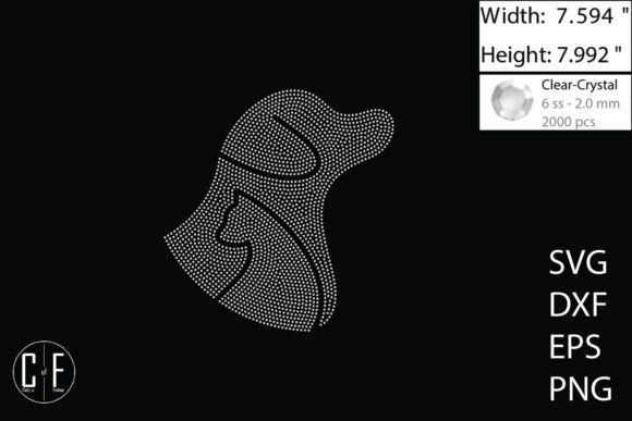 Dog and Cat Rhinestone Template