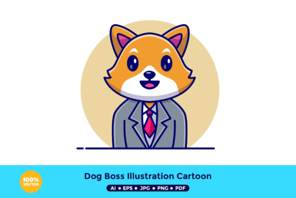 Dog Bos Illustration Cartoon