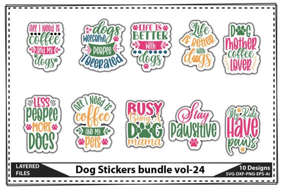 Dog Stickers Bundle Vol-24