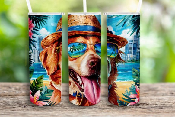 Golden Retriever Dog Lovers Tumbler Wrap