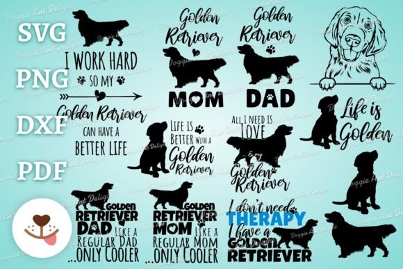Golden Retriever Svg Bundle