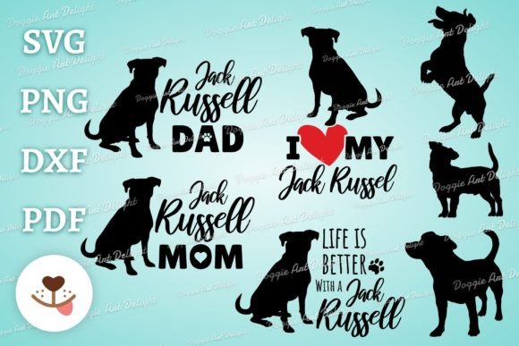 Jack Russell Terrier Svg Png Dxf Bundle
