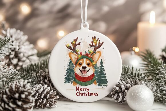 Pembroke Welsh Corgi Dog Xmas Ornament