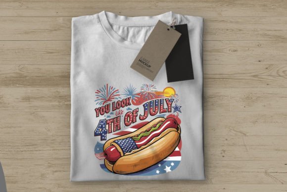 Retro 4th of July Hot Dog