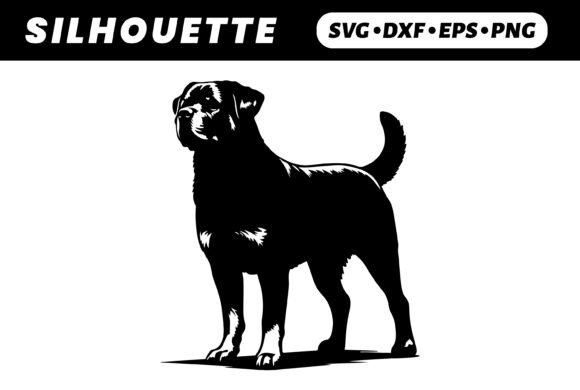 Rottweiler Silhouette Strong