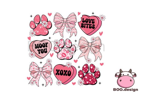 Valentine Dog Coquette Design